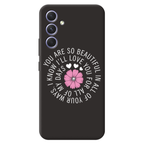 Samsung A56 Your Ways Black Colored Silicone TPU Θήκη