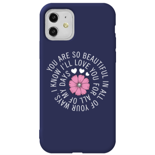 Apple iPhone 11  Your Ways Dark blue Colored Silicone TPU Θήκη