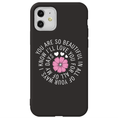Apple iPhone 11  Your Ways Black Colored Silicone TPU Θήκη
