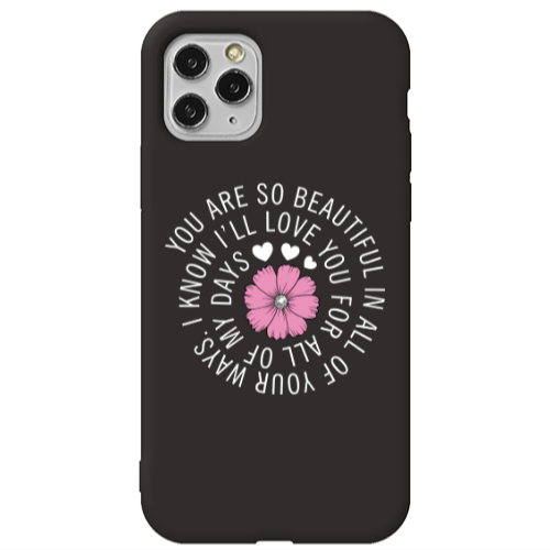 Apple iPhone 11 Pro Your Ways Black Colored Silicone TPU Θήκη