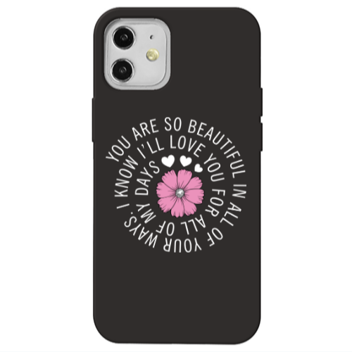 Apple iPhone 12 Your Ways Black Colored Silicone TPU Θήκη