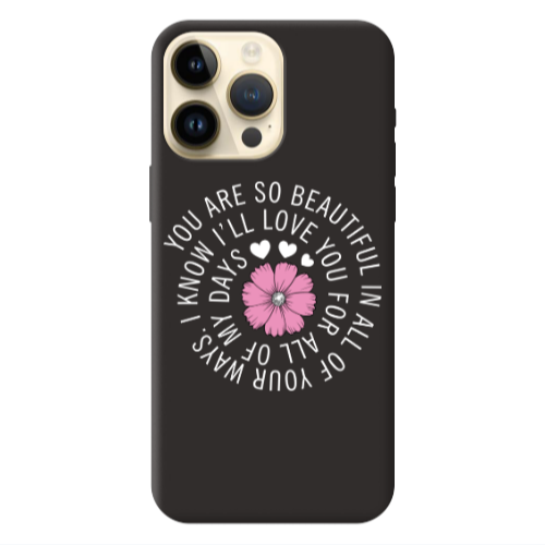 Apple iPhone 13 Pro Max Your Ways Black Colored Silicone TPU Θήκη