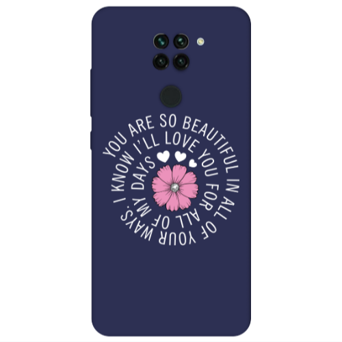 Xiaomi Redmi Note 9 Your Ways Dark blue Colored Silicone TPU Θήκη