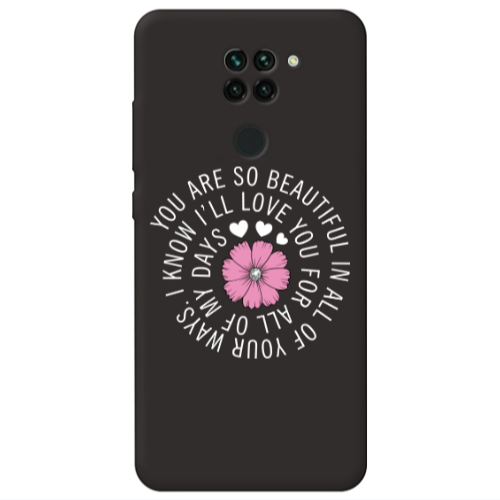 Xiaomi Redmi Note 9 Your Ways Black Colored Silicone TPU Θήκη