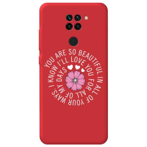 Xiaomi Redmi Note 9 Your Ways Red Colored Silicone TPU Θήκη