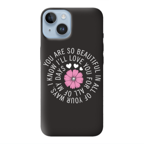 Apple iPhone 14 Plus Your Ways Black Colored Silicone TPU Θήκη