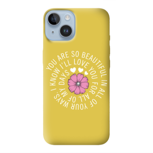Apple iPhone 14 Plus Your Ways Yellow Colored Silicone TPU Θήκη