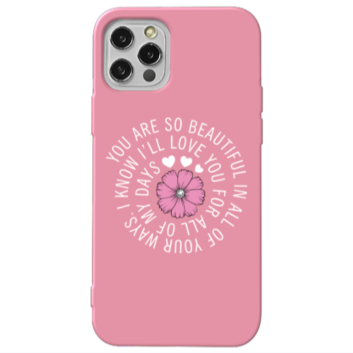 Apple iPhone 13 Pro Your Ways Pink Colored Silicone TPU Θήκη