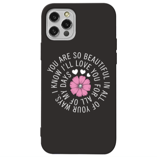 Apple iPhone 13 Pro Your Ways Black Colored Silicone TPU Θήκη