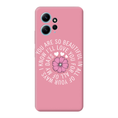 Xiaomi Redmi Note 12 4G Your Ways Pink Colored Silicone TPU Θήκη