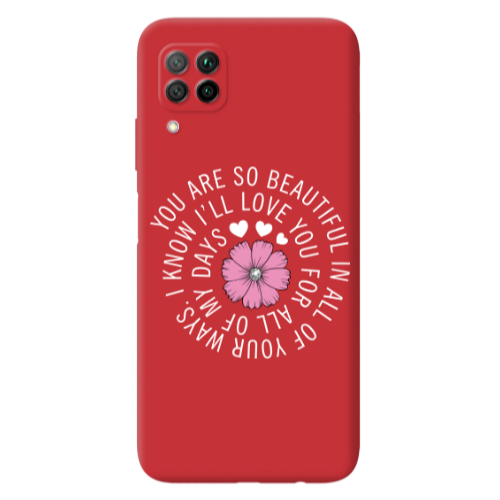 Huawei P40 Lite Your Ways Red Colored Silicone TPU Θήκη