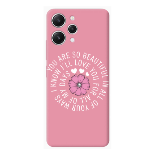 Xiaomi Redmi 12 Your Ways Pink Colored Silicone TPU Θήκη