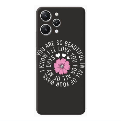 Xiaomi Redmi 12 Your Ways Black Colored Silicone TPU Θήκη