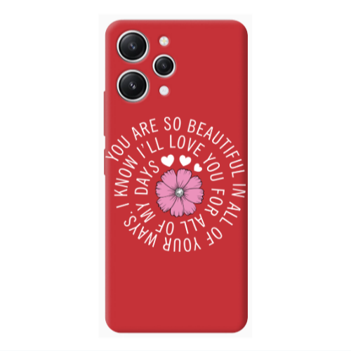 Xiaomi Redmi 12 Your Ways Red Colored Silicone TPU Θήκη