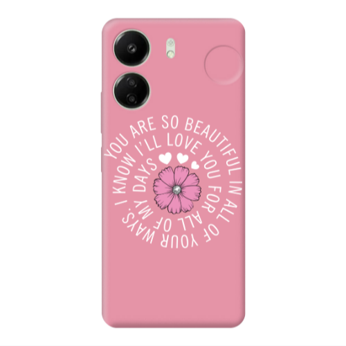 Xiaomi Redmi 13C Your Ways Pink Colored Silicone TPU Θήκη