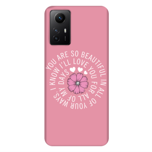 Xiaomi Redmi Note 12s Your Ways Pink Colored Silicone TPU Θήκη