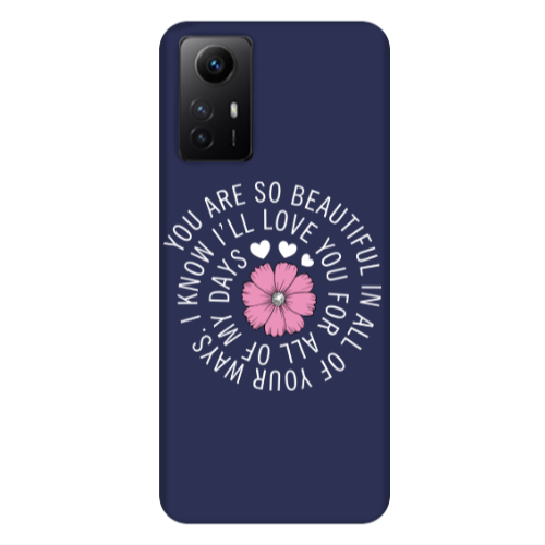 Xiaomi Redmi Note 12s Your Ways Dark blue Colored Silicone TPU Θήκη