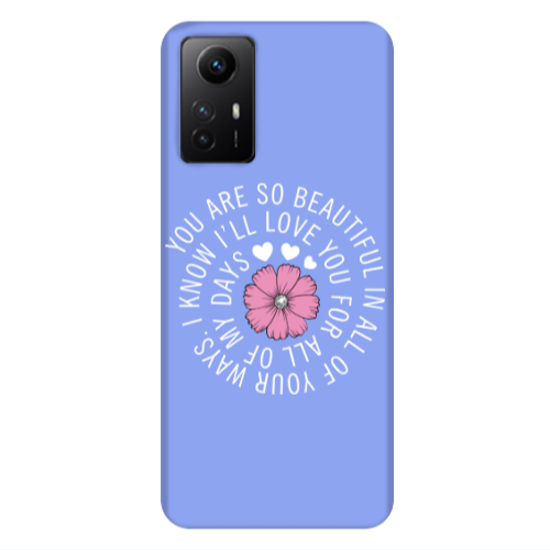Xiaomi Redmi Note 12s Your Ways Light Purple Colored Silicone TPU Θήκη