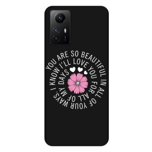 Xiaomi Redmi Note 12s Your Ways Black Colored Silicone TPU Θήκη