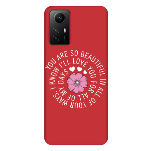 Xiaomi Redmi Note 12s Your Ways Red Colored Silicone TPU Θήκη