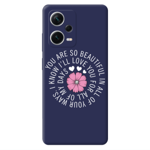 Xiaomi Poco X5 Your Ways Dark blue Colored Silicone TPU Θήκη