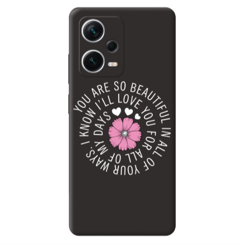 Xiaomi Poco X5 Your Ways Black Colored Silicone TPU Θήκη