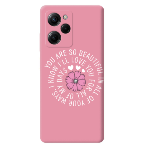 Xiaomi Poco X5 Pro Your Ways Pink Colored Silicone TPU Θήκη