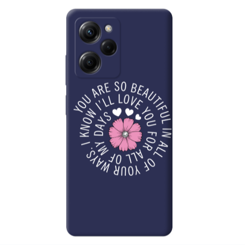 Xiaomi Poco X5 Pro Your Ways Dark blue Colored Silicone TPU Θήκη