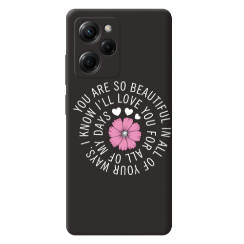 Xiaomi Poco X5 Pro Your Ways Black Colored Silicone TPU Θήκη