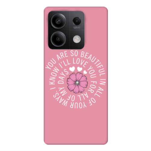 Xiaomi Redmi Note 13 5G Your Ways Pink Colored Silicone TPU Θήκη