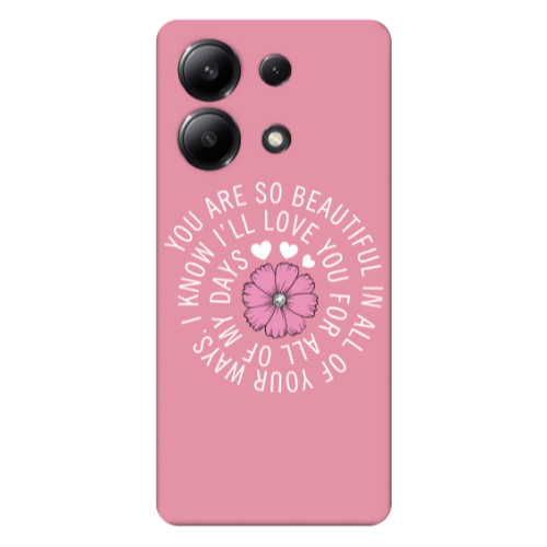 Xiaomi Redmi Note 13 4G Your Ways Pink Colored Silicone TPU Θήκη
