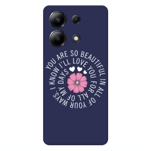 Xiaomi Redmi Note 13 4G Your Ways Dark blue Colored Silicone TPU Θήκη