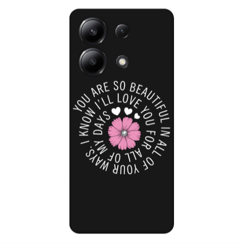 Xiaomi Redmi Note 13 4G Your Ways Black Colored Silicone TPU Θήκη