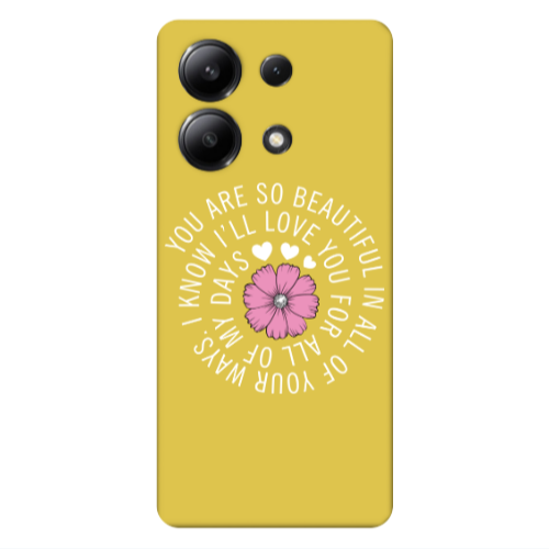 Xiaomi Redmi Note 13 4G Your Ways Yellow Colored Silicone TPU Θήκη