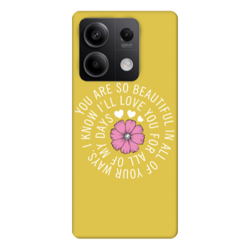 Xiaomi Redmi Note 13Pro 5G Your Ways Yellow Colored Silicone TPU Θήκη