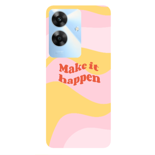 Realme Note 60 Make it hapen Transparent Silicone TPU Θήκη