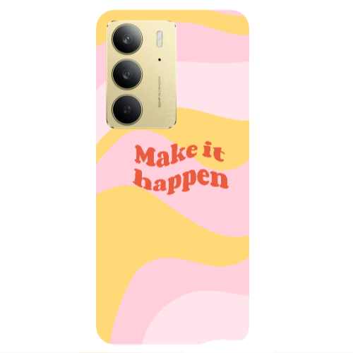 Realme C 75 Make it hapen Transparent Silicone TPU Θήκη