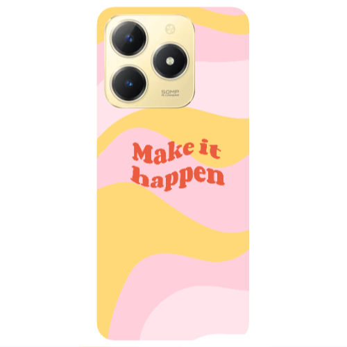 Realme C61 Make it hapen Transparent Silicone TPU Θήκη