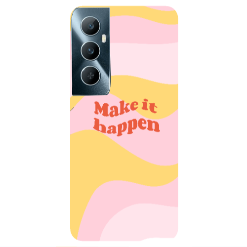 Realme C65 Make it hapen Transparent Silicone TPU Θήκη