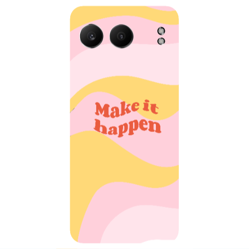 Oneplus Nord 4 Make it hapen Transparent Silicone TPU Θήκη