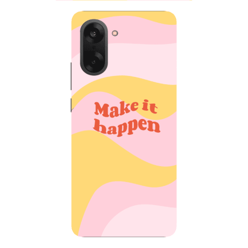 Oneplus Nord CE 5 Make it hapen Transparent Silicone TPU Θήκη