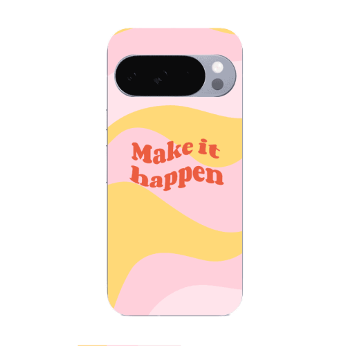 Google Pixel 10 Pro Make it hapen Transparent Silicone TPU Θήκη