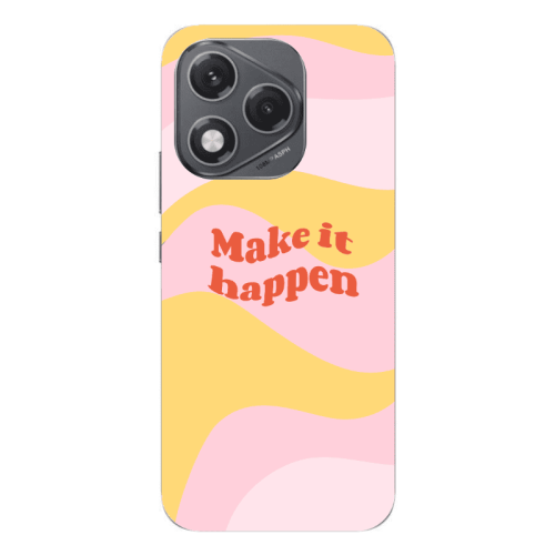 Honor 400 Lite Make it hapen Transparent Silicone TPU Θήκη