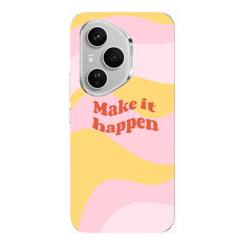 Honor Magic 400 Pro Make it hapen Transparent Silicone TPU Θήκη