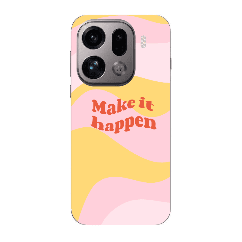 Oppo Find X9 Pro Make it hapen Transparent Silicone TPU Θήκη