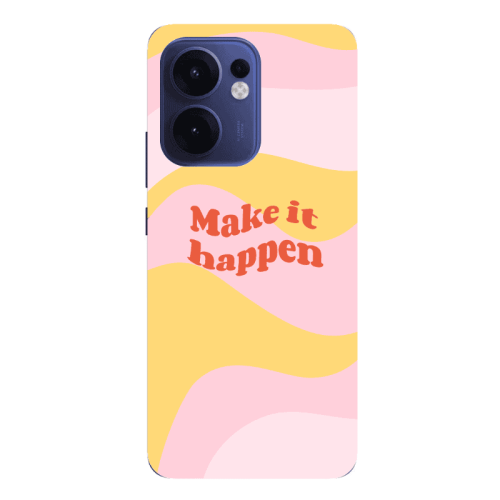 Oppo Reno13 FS Make it hapen Transparent Silicone TPU Θήκη