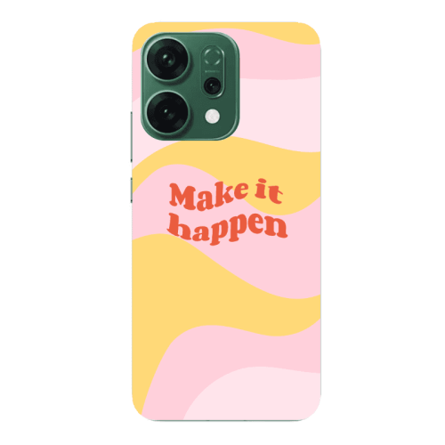Oppo RENO 14 Make it hapen Transparent Silicone TPU Θήκη