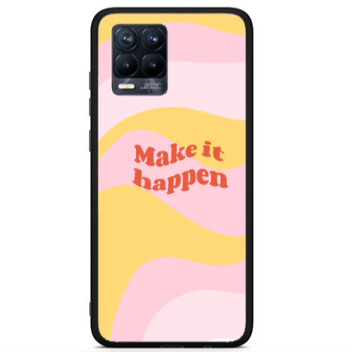 Realme 8 i Make it hapen Black Glossy Θήκη