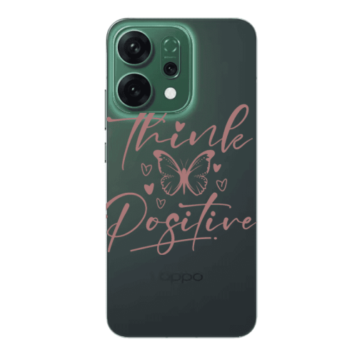 Oppo RENO 14 Think Positive Transparent Silicone TPU Θήκη