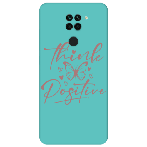 Xiaomi Redmi Note 9 Think Positive Turquoise Colored Silicone TPU Θήκη